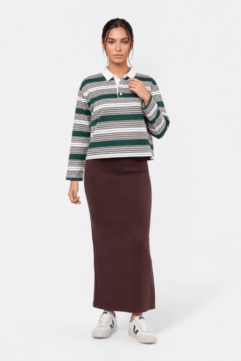 Bennie Top (Green Brown) - Top - Yakira Bella