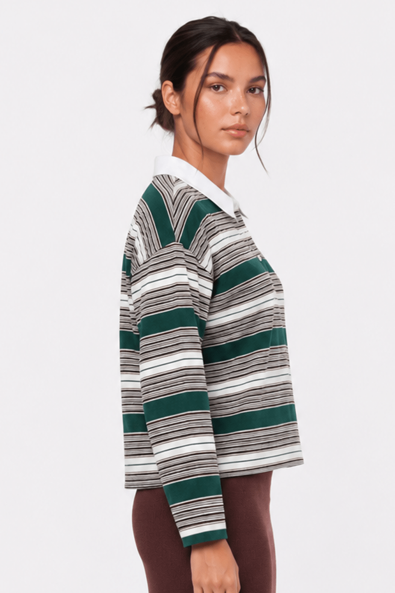 Bennie Top (Green Brown) - Top - Yakira Bella