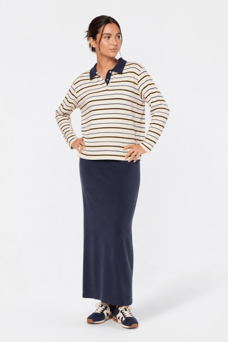Bennie Top (Ivory Navy) - Top - Yakira Bella