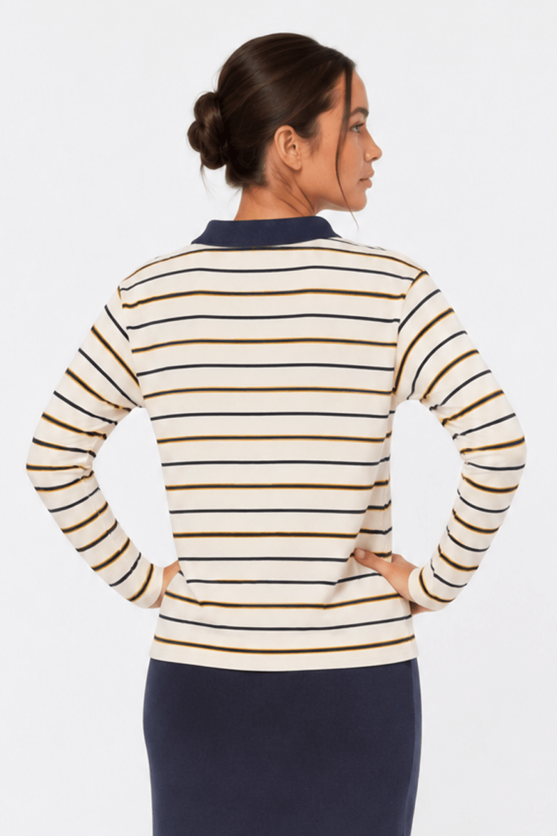 Bennie Top (Ivory Navy) - Top - Yakira Bella