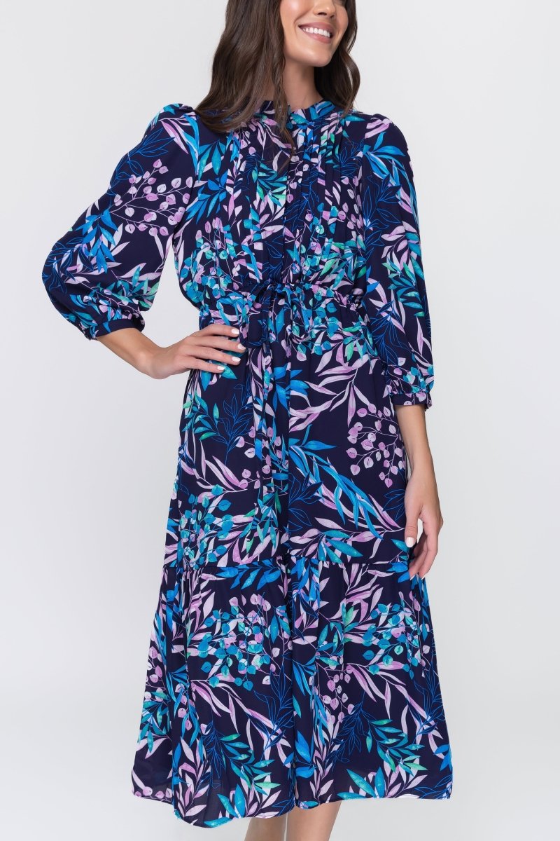 BLAKE DRESS (PURPLE PATTERN) - Dress - Yakira Bella