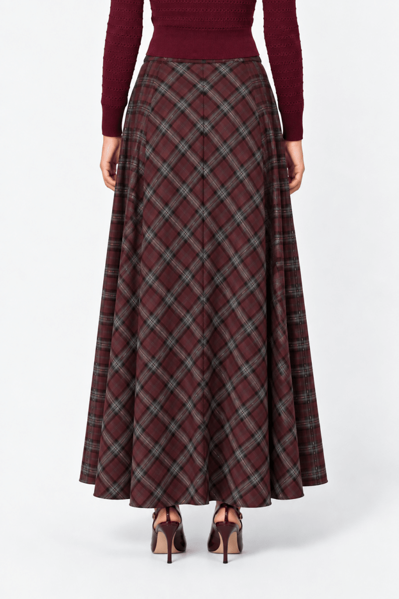 Bonita Skirt (Burgundy) - Skirt - Yakira Bella