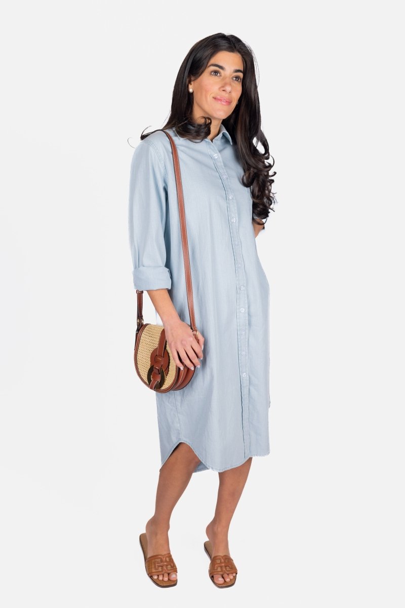 BONNIE DRESS 41&quot; (BLUE) - Dress - Yakira Bella