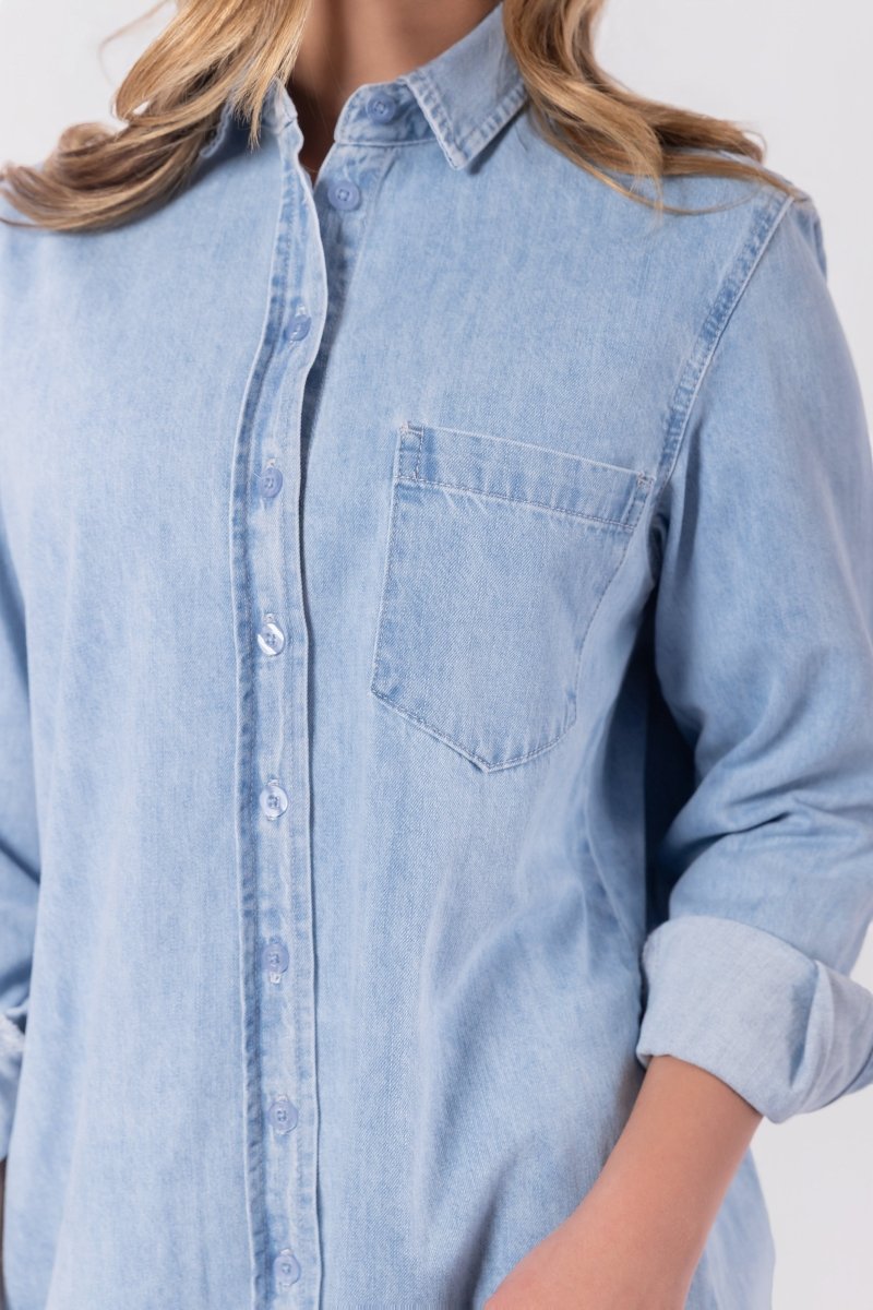 Bonnie Dress 42" (Blue) - Dress - Yakira Bella