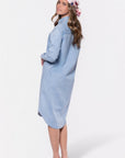 Bonnie Dress 42" (Blue) - Dress - Yakira Bella