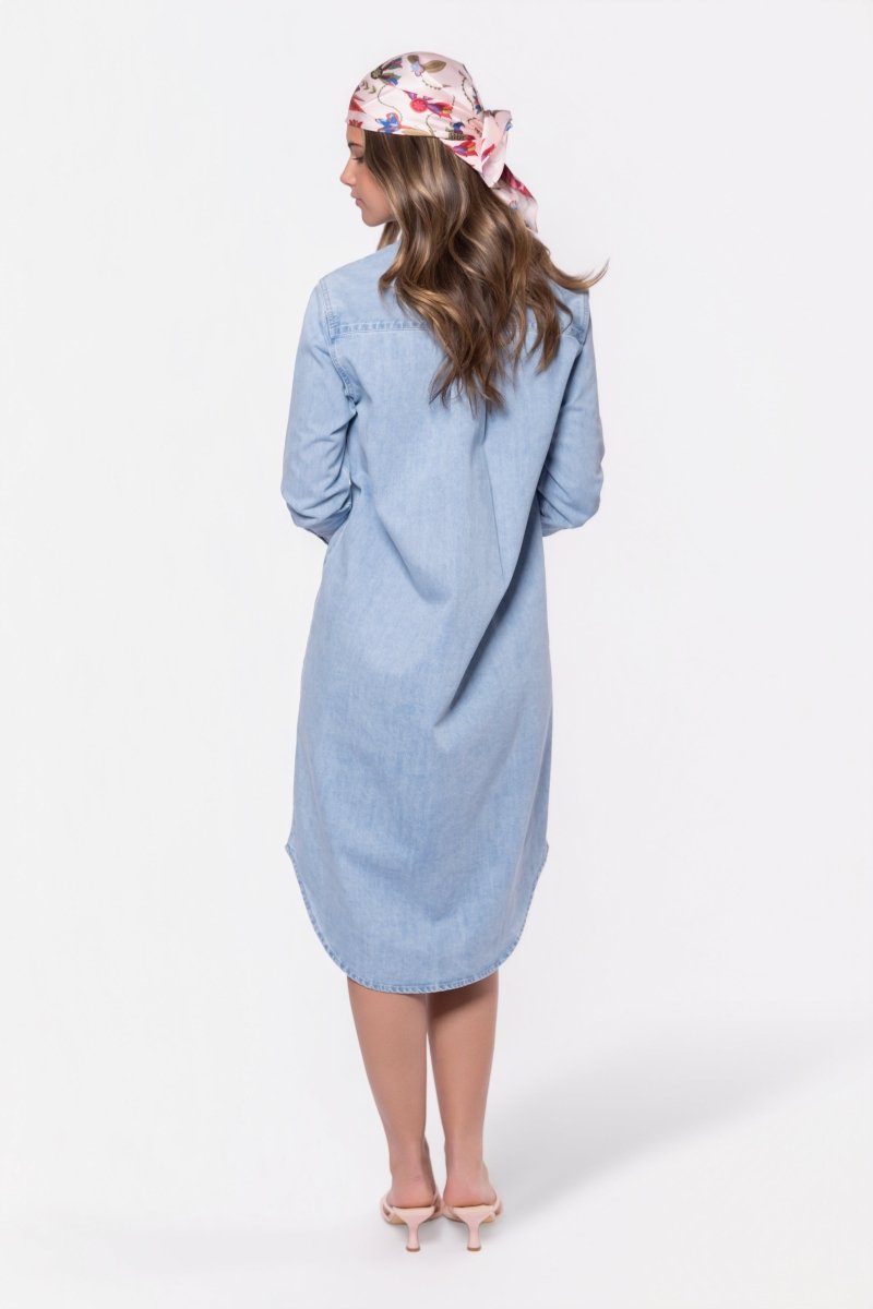 Bonnie Dress 42" (Blue) - Dress - Yakira Bella