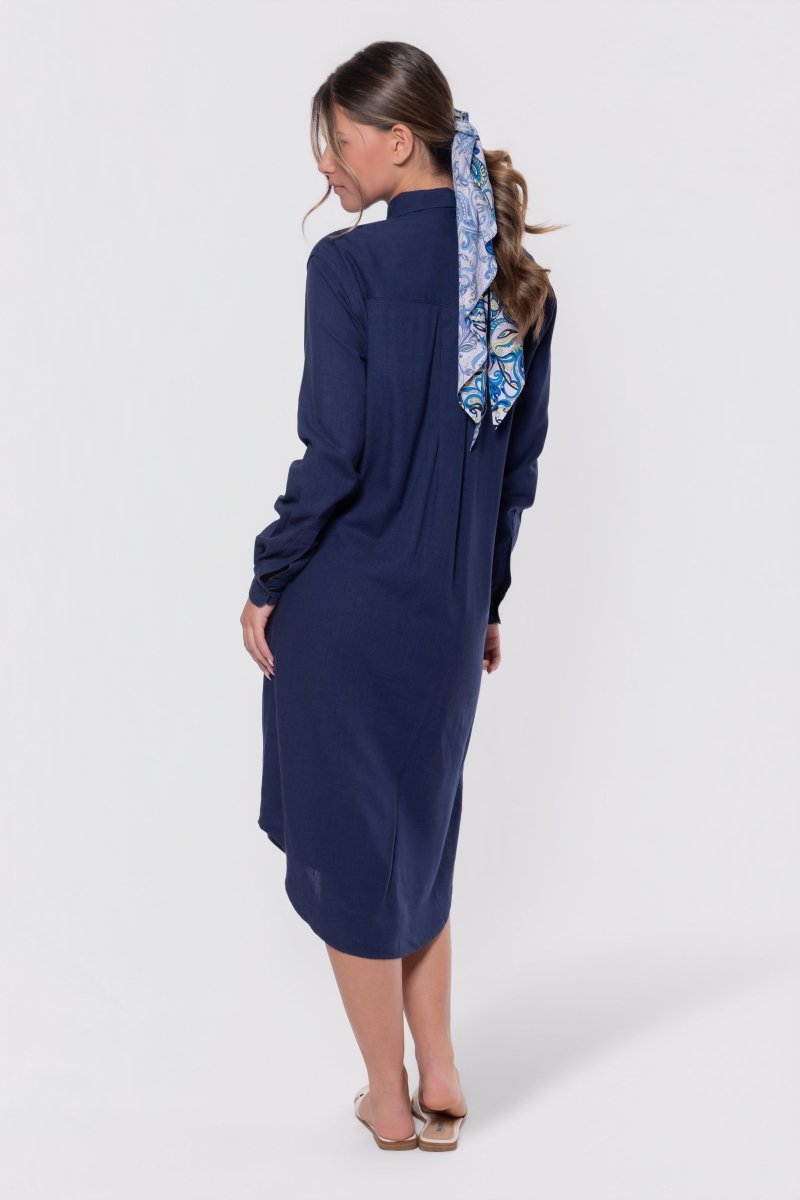 Bonnie Dress 42" (Navy) - Dress - Yakira Bella