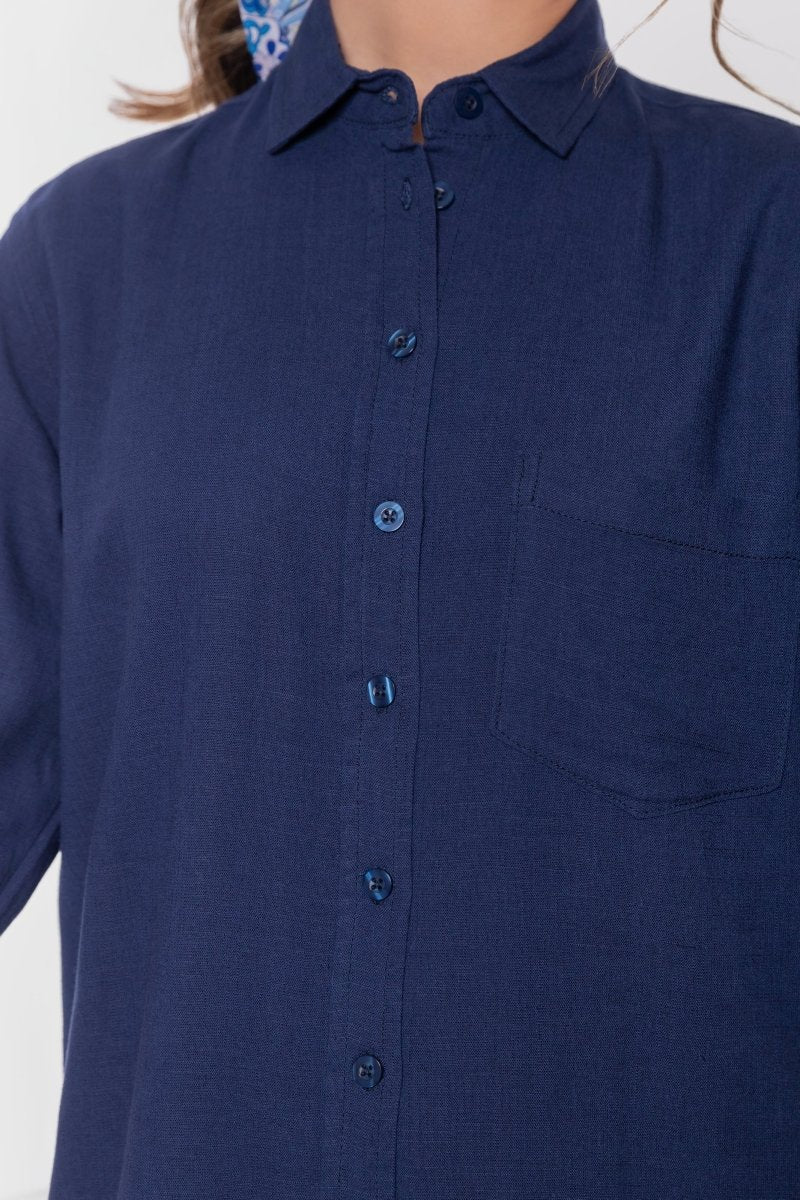 Bonnie Dress 42" (Navy) - Dress - Yakira Bella