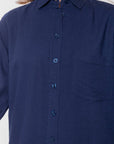 Bonnie Dress 42" (Navy) - Dress - Yakira Bella