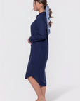 Bonnie Dress 42" (Navy) - Dress - Yakira Bella