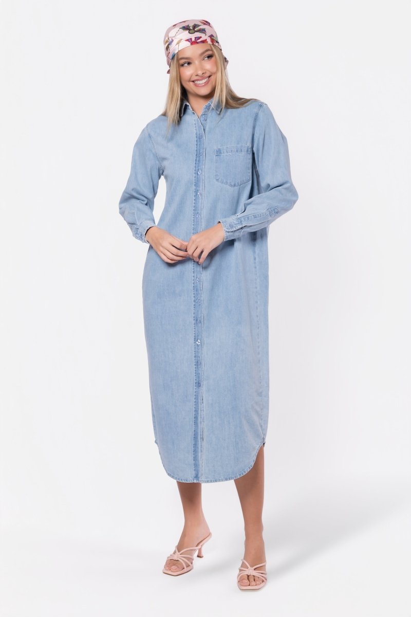 Bonnie Dress 49" (Blue) - Dress - Yakira Bella