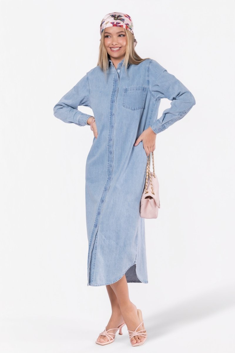 Bonnie Dress 49" (Blue) - Dress - Yakira Bella