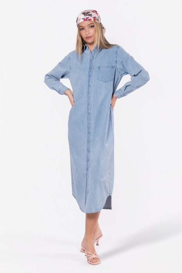 Bonnie Dress 49" (Blue) - Dress - Yakira Bella