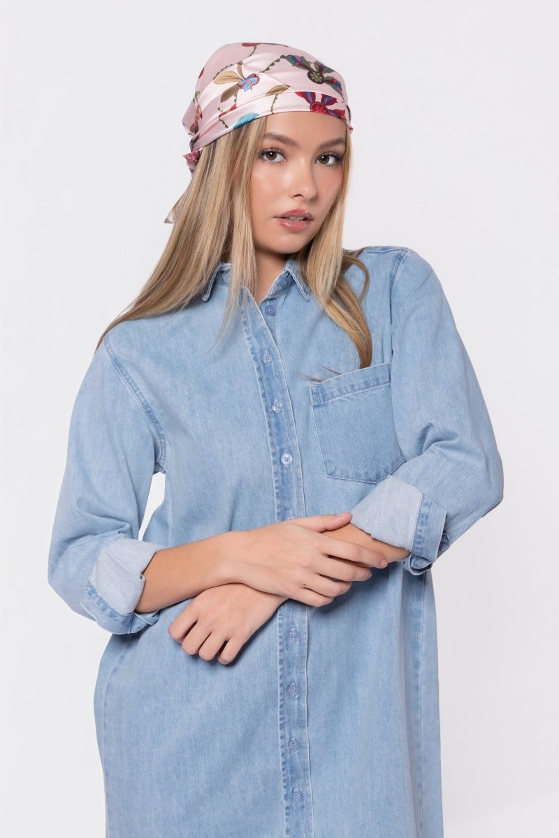 Bonnie Dress 49" (Blue) - Dress - Yakira Bella