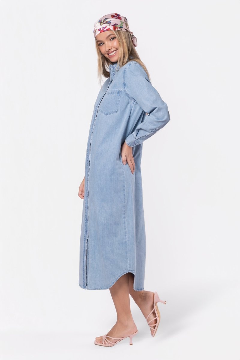 Bonnie Dress 49" (Blue) - Dress - Yakira Bella