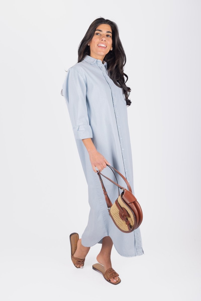 BONNIE DRESS 49&quot; (LIGHT BLUE) - Dress - Yakira Bella