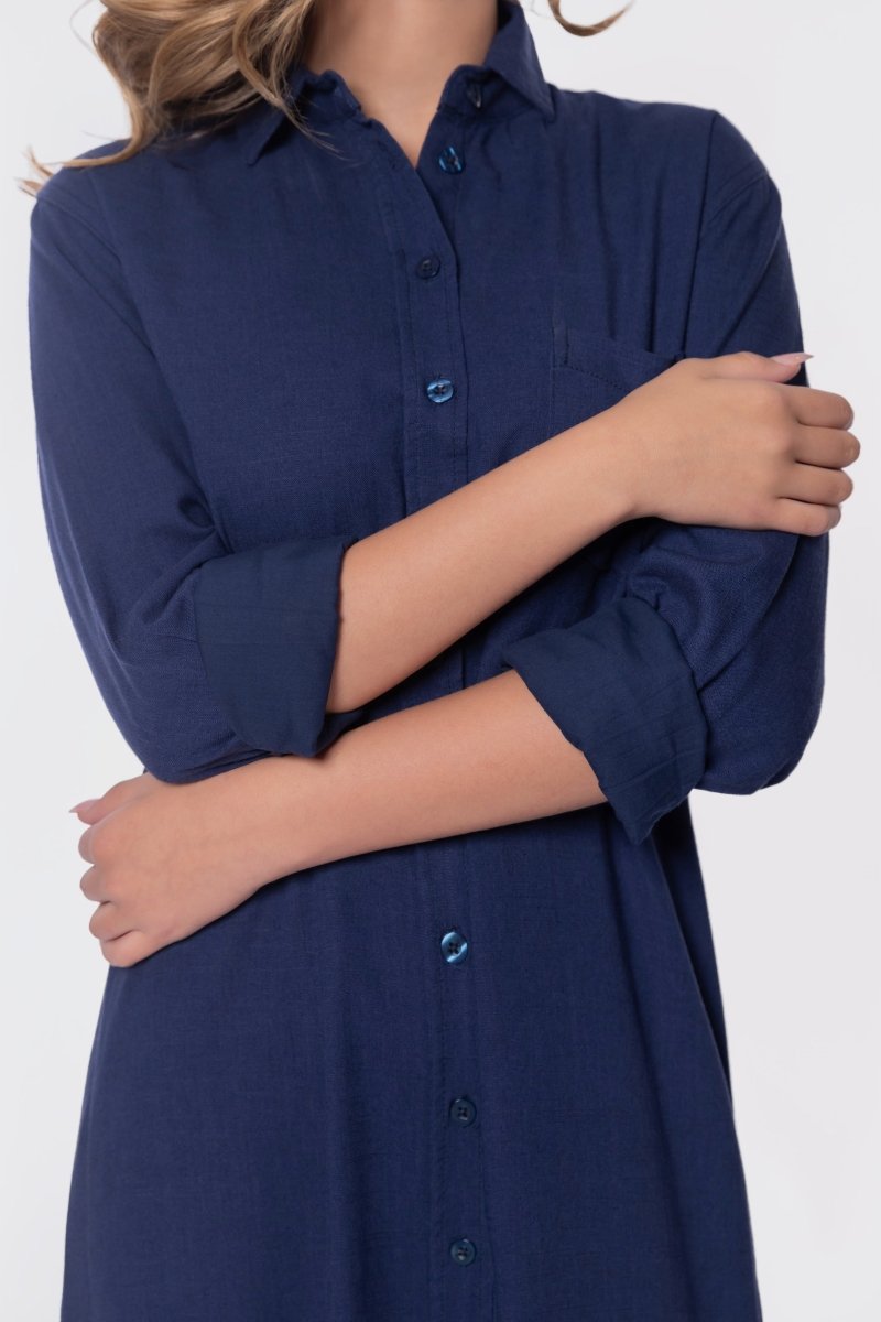 Bonnie Dress 49" (Navy) - Dress - Yakira Bella