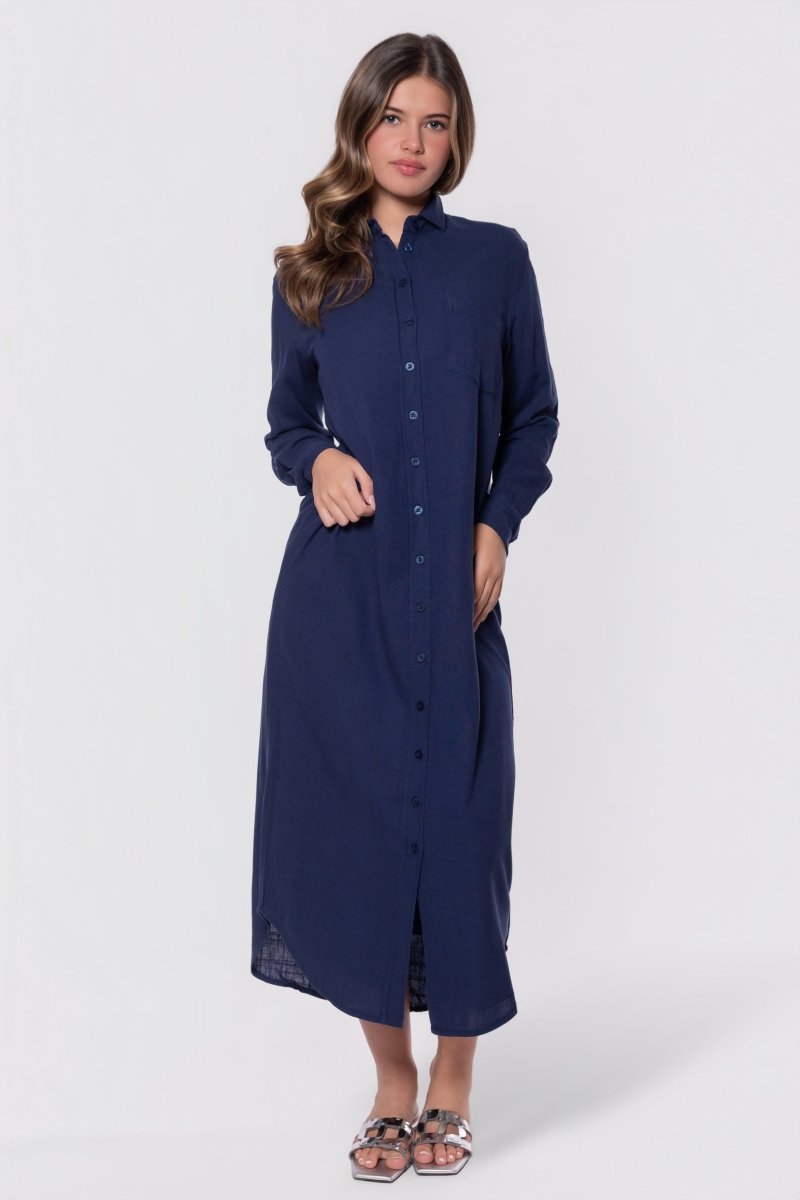 Bonnie Dress 49" (Navy) - Dress - Yakira Bella