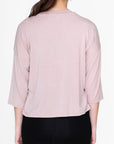 BOXY 3/4 TEE CROPPED (TAUPE) - Top - Yakira Bella