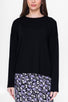 BOXY LONG SLEEVE TEE (BLACK) - Top - Yakira Bella