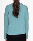 BOXY LONG SLEEVE TEE (GREEN) - Top - Yakira Bella