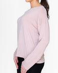 BOXY LONG SLEEVE TEE (TAUPE) - Top - Yakira Bella