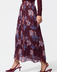 Bria Skirt (Burgundy Pattern) - Skirt - Yakira Bella