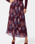 Bria Skirt (Burgundy Pattern) - Skirt - Yakira Bella