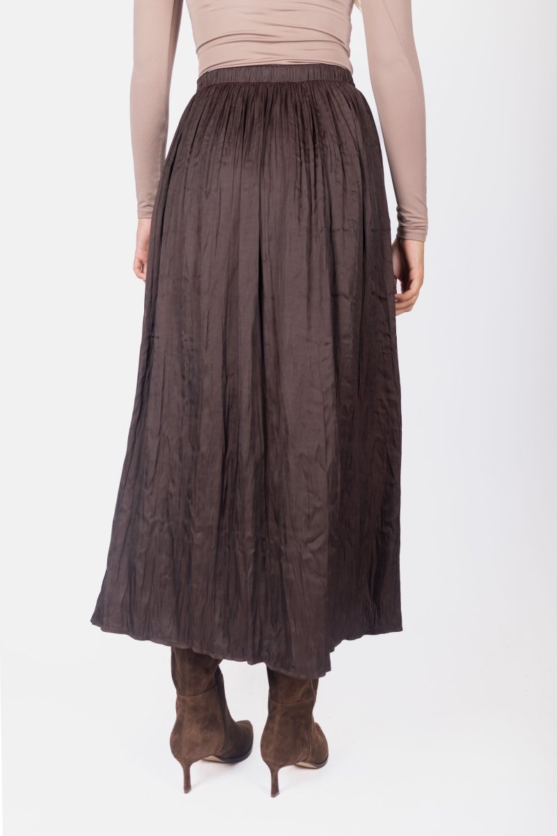 Bria Skirt (Dark Brown) - Skirt - Yakira Bella