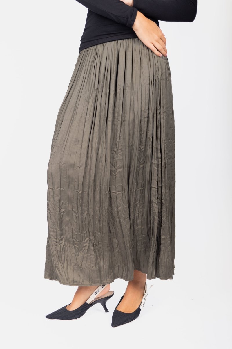 Bria Skirt (Dark Olive) - Skirt - Yakira Bella
