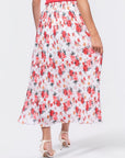 Bria Skirt (White/Red) - Skirt - Yakira Bella
