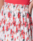 Bria Skirt (White/Red) - Skirt - Yakira Bella