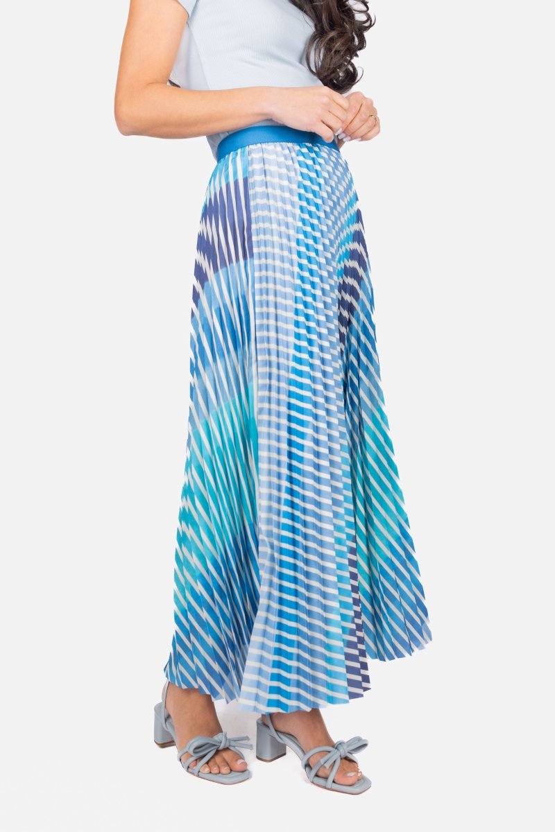 BRIANA SKIRT (BLUE STRIPE) - Skirt - Yakira Bella