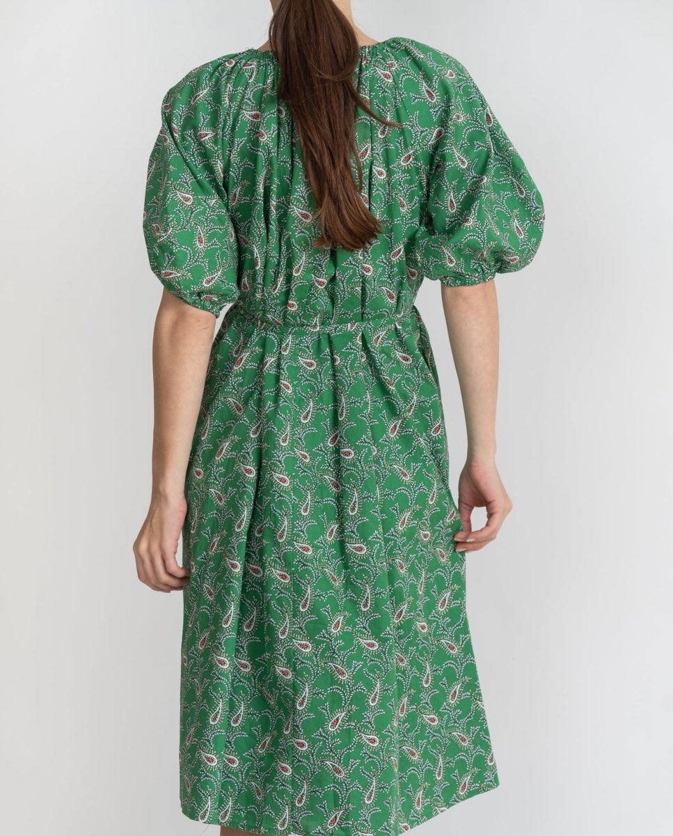 Brielle Dress (Green/Pattern) - Dress - Yakira Bella