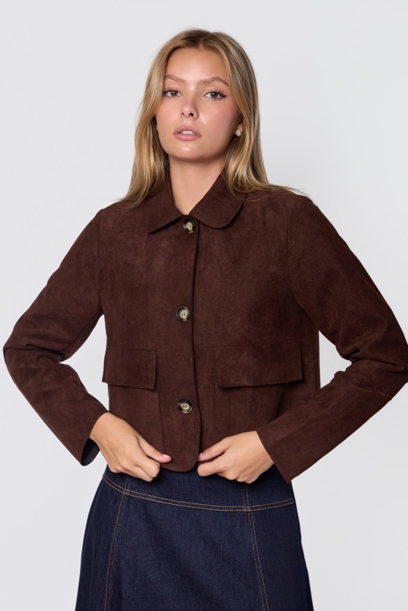 Britt Jacket (Brown) - Top - Yakira Bella