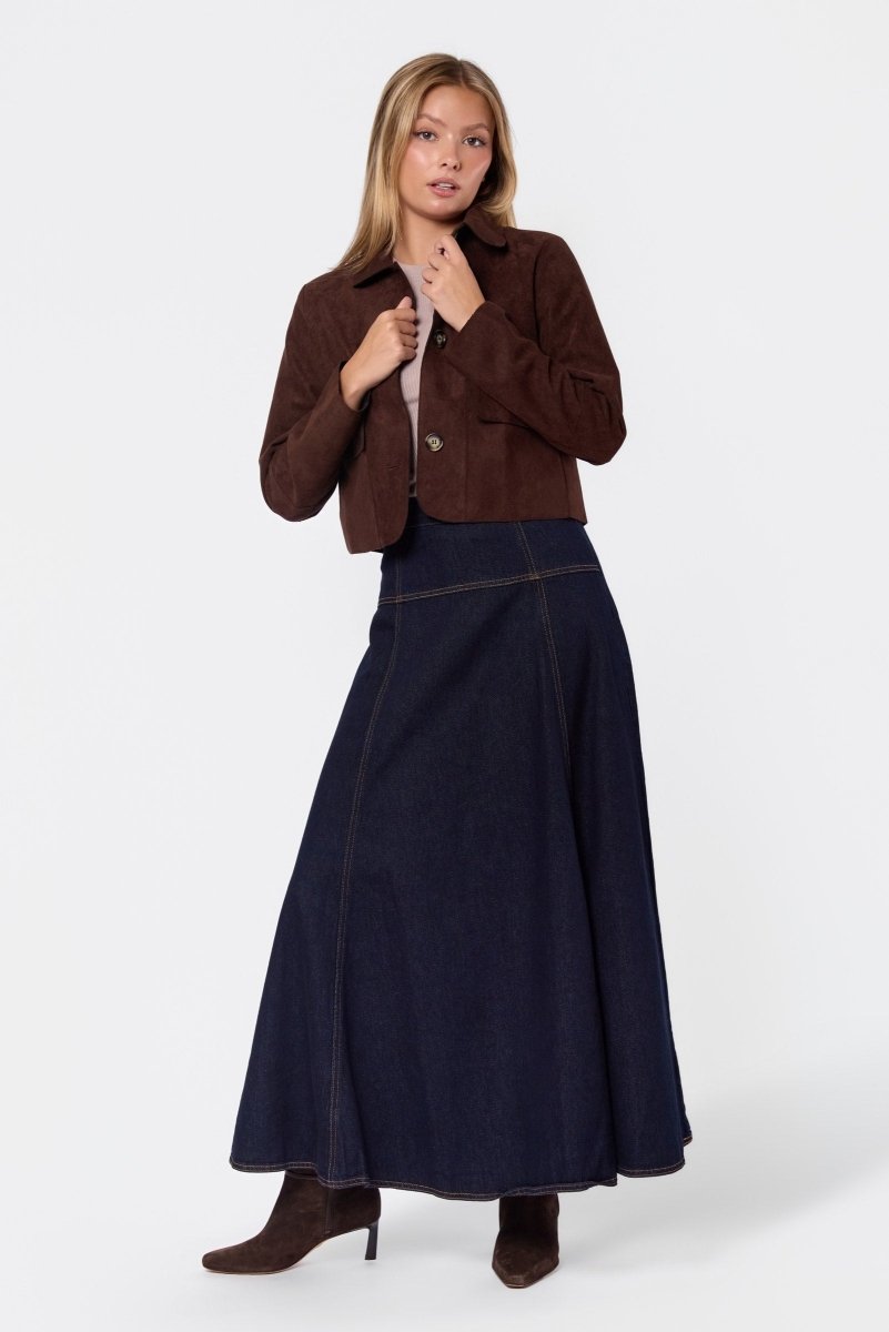 Britt Jacket (Brown) - Top - Yakira Bella