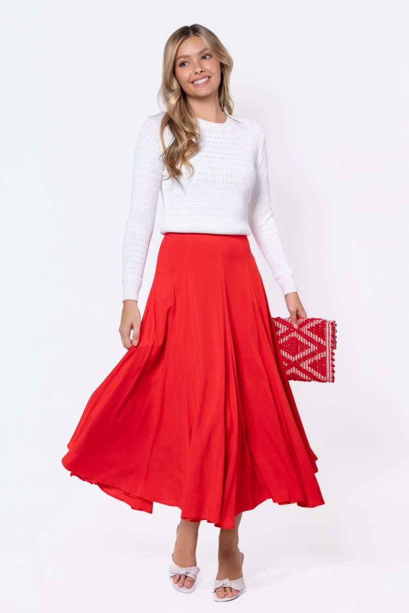 Calia Skirt (Red) - Skirt - Yakira Bella