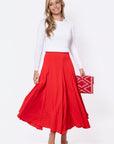 Calia Skirt (Red) - Skirt - Yakira Bella