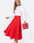 Calia Skirt (Red) - Skirt - Yakira Bella