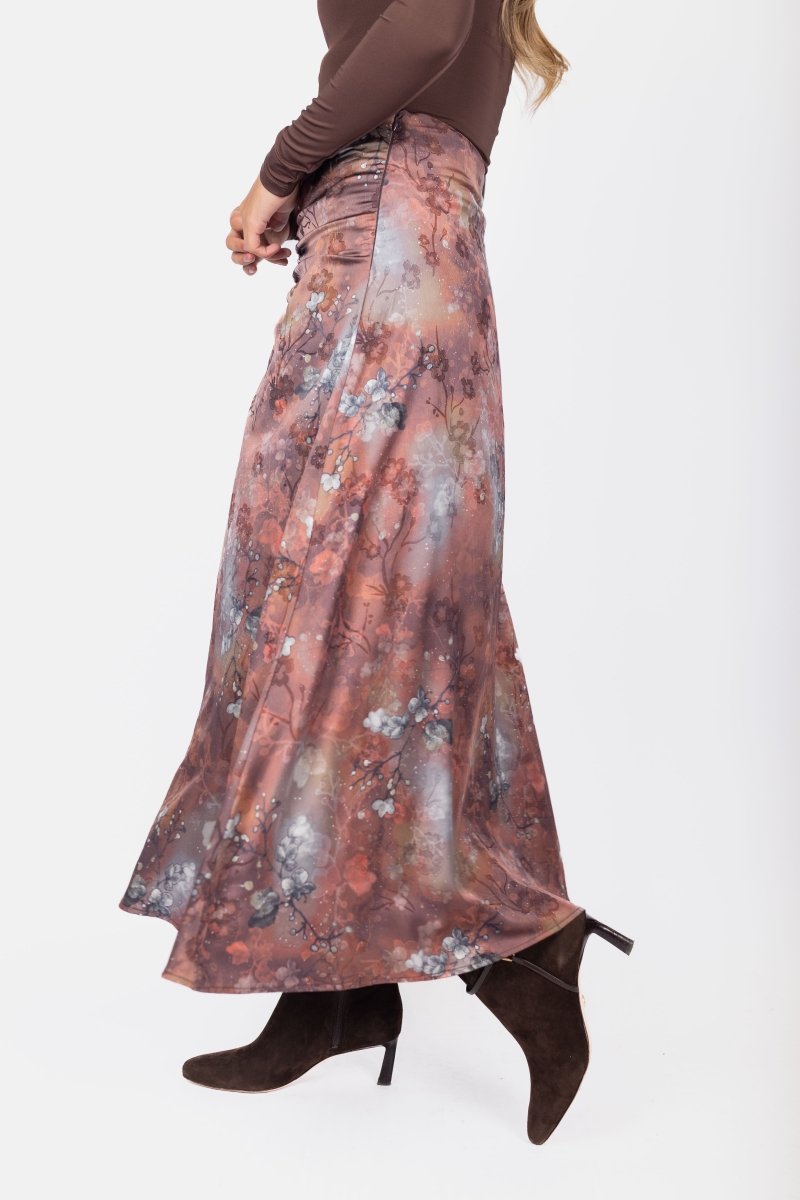 Calista Skirt 36&quot; (Brown) - Skirt - Yakira Bella