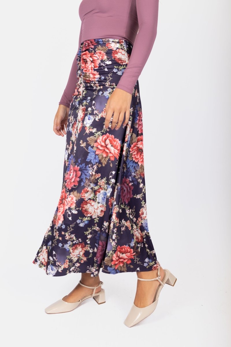 Calista Skirt 36&quot; (Purple Ground) - Skirt - Yakira Bella