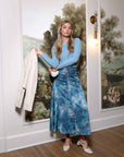 Calista Skirt 36" (Teal Blue) - Skirt - Yakira Bella