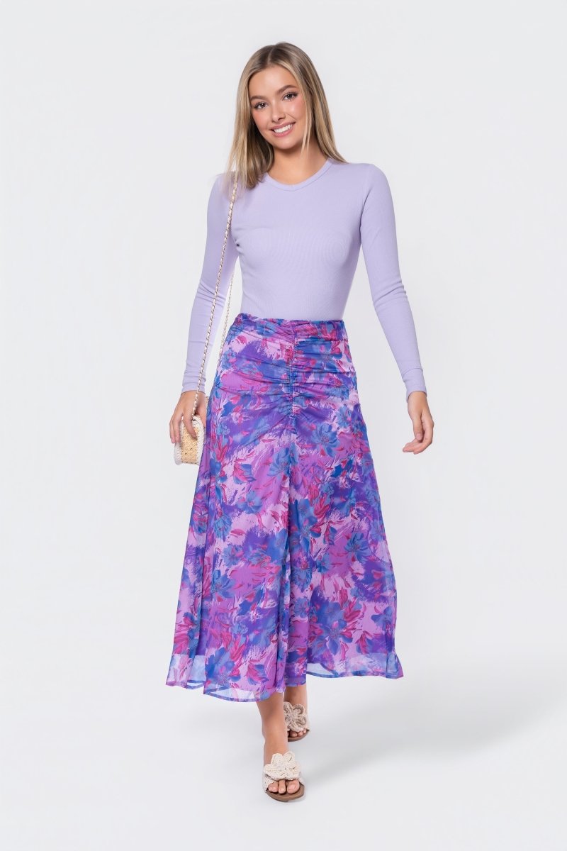 Calista Skirt (Purple/Pink) - Skirt - Yakira Bella