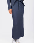 Callie Ribbed Skirt (Navy) - Skirt - Yakira Bella