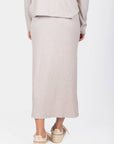 Callie Ribbed Skirt (Stone) - Skirt - Yakira Bella