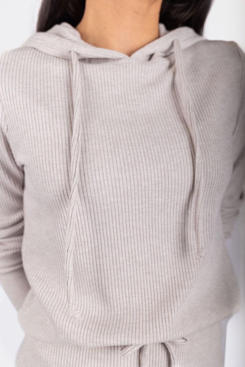 Callie Ribbed Top (Stone) - Top - Yakira Bella