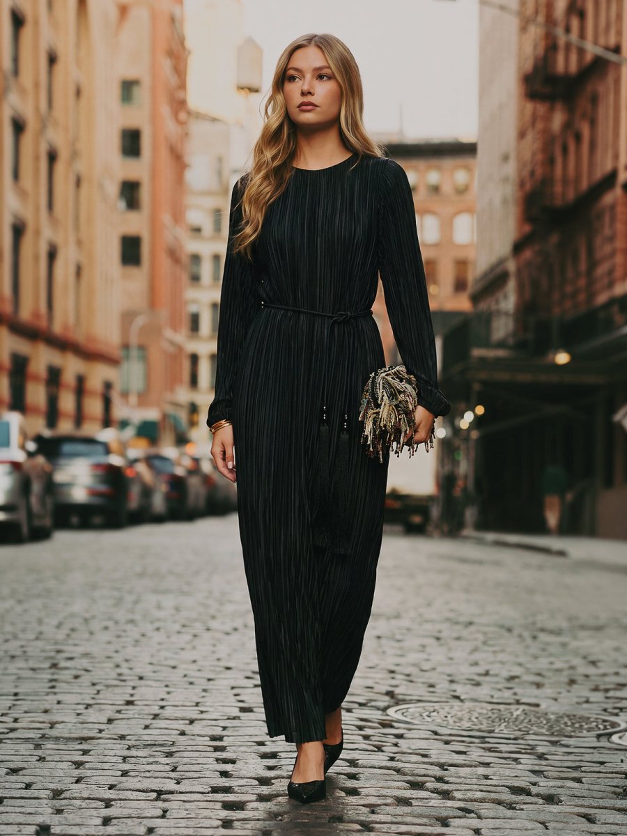 Camellia Dress (Black) - Dress - Yakira Bella