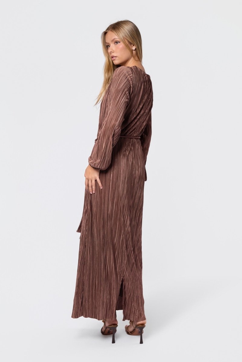 Camellia Dress (Brown) - Dress - Yakira Bella