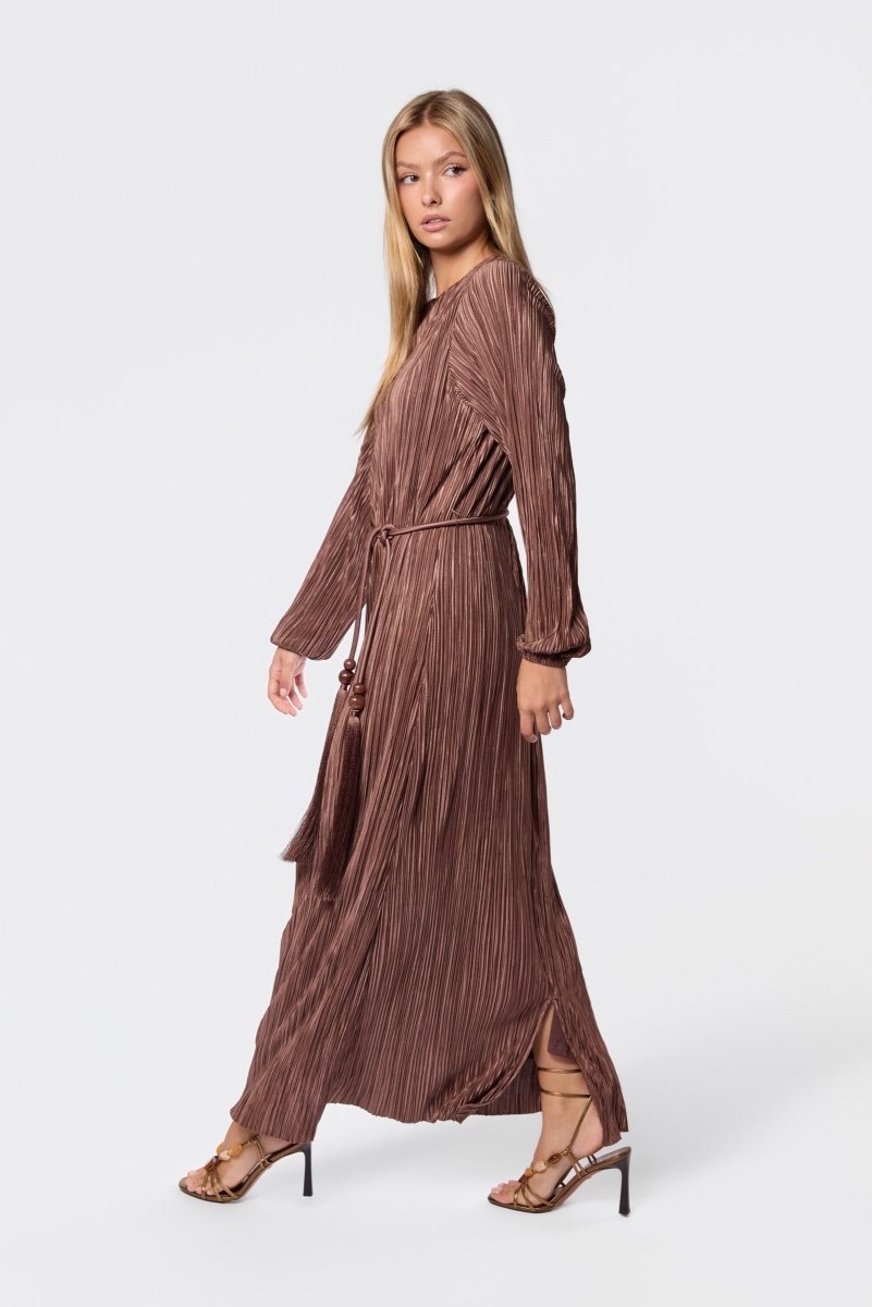 Camellia Dress (Brown) - Dress - Yakira Bella