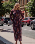 Camellia Dress (Burgundy Pattern) - Dress - Yakira Bella
